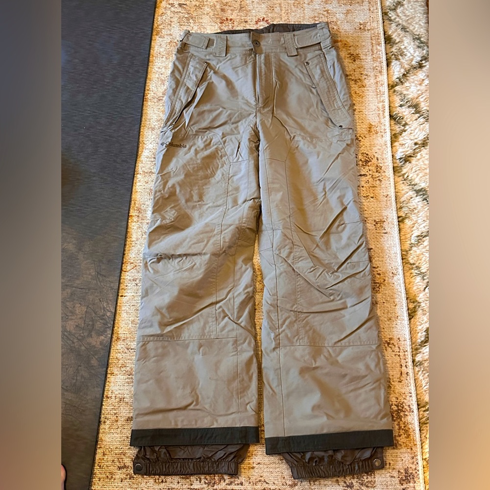 Vintage Columbia Tan Ski snowboard Pants. Minor flaws pictured